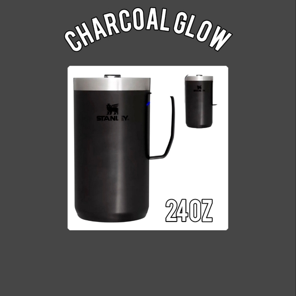 STANLEY 24oz Camp Mug CHARCOAL GLOW NEW